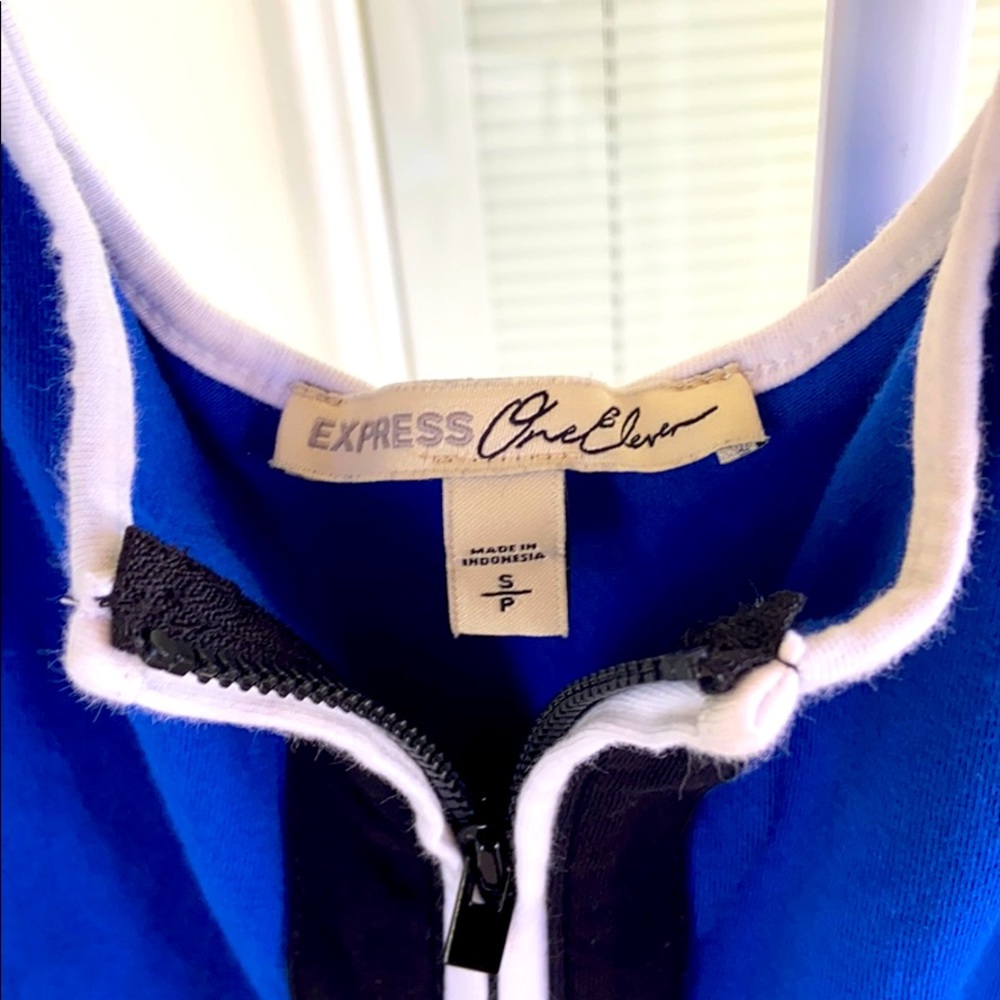 Express royal blue crop top